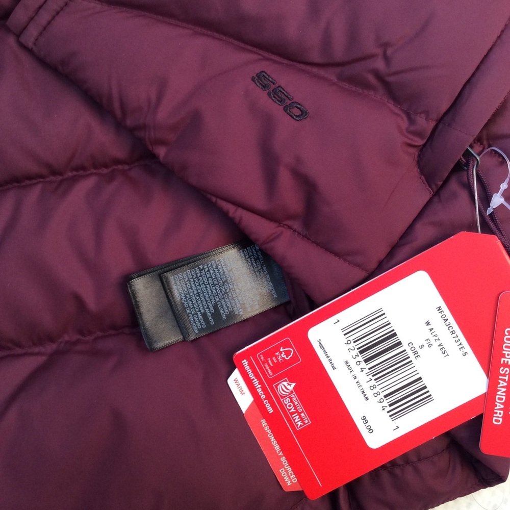 The North Face Alpz 550 Down Puffer Vest, Small - Picture 7 of 8